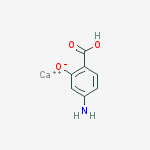 benzoate, 4-amino-2-hydroxy-, calcium salt(1:1) molecular structure