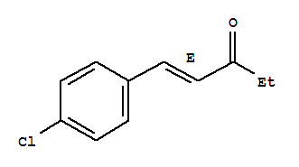 1-(4-chlorophenyl)pent-1-en-3-one molecular structure