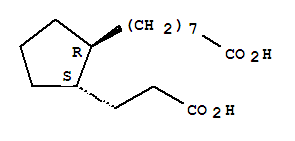 tetranorprostanedioic acid molecular structure