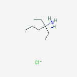 3-ethylhexan-3-aminium chloride molecular structure