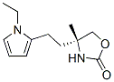 2-OXAZOLIDINONE,4-[2-(1-ETHYL-1H-PYRROL-2-YL)ETHYL]-4-METHYL-,(4R)- molecular structure