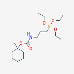 Carbamic acid, [3-(triethoxysilyl)propyl]-, 1-methylcyclohexyl ester molecular structure