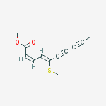 Methyl (2z,4z)-5-methylsulfanyldeca-2,4-dien-6,8-diynoate molecular structure
