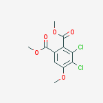 dimethyl 3,4-dichloro-5-methoxyphthalate molecular structure