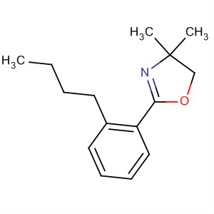 Oxazole, 2-(2-butylphenyl)-4,5-dihydro-4,4-dimethyl- molecular structure