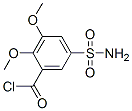 5-(aminosulphonyl)-2,3-dimethoxybenzoyl chloride molecular structure