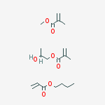 2-Propenoic acid, 2-methyl-, methyl ester, polymer with butyl 2-propenoate and 1,2-propanediol mono(2-methyl-2-propenoate) molecular structure