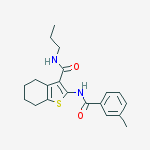 2-[(3-Methylbenzoyl)amino]-N-propyl-4,5,6,7-tetrahydro-1-benzothiophene-3-carboxamide