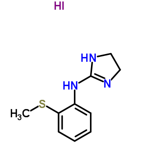 N-(2-methylsulfanylphenyl)-4,5-dihydro-1h-imidazol-2-amine;hydroiodide molecular structure