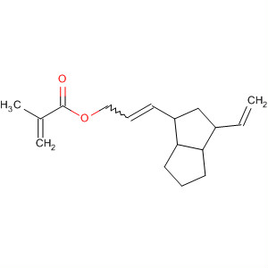 2-Propenoic acid, 2-methyl-,3-(3-ethenyl-1,2,3,3a,4,6a-hexahydro-1-pentalenyl)-2-propenyl ester molecular structure
