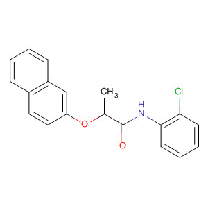 Propanamide, N-(2-chlorophenyl)-2-(2-naphthalenyloxy)- molecular structure
