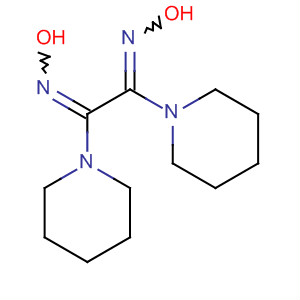 Piperidine, 1,1'-[1,2-bis(hydroxyimino)-1,2-ethanediyl]bis- molecular structure