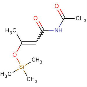 2-Butenamide, N-acetyl-3-[(trimethylsilyl)oxy]- molecular structure