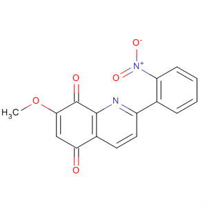 5,8-Quinolinedione, 7-methoxy-2-(2-nitrophenyl)- molecular structure