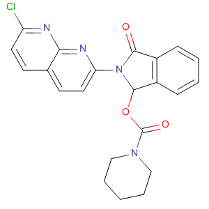 1-Piperidinecarboxylic acid,2-(7-chloro-1,8-naphthyridin-2-yl)-2,3-dihydro-3-oxo-1H-isoindol-1-ylester