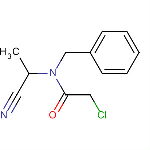 Acetamide, 2-chloro-N-(1-cyanoethyl)-N-(phenylmethyl)- molecular structure