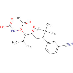 Carbamic acid, [(1R)-4-(3-cyanophenyl)-1-(1-methylethyl)-2-oxobutyl]-,1,1-dimethylethyl ester molecular structure