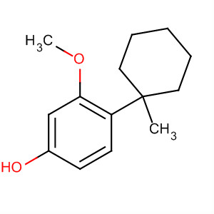 Phenol, 3-methoxy-4-(1-methylcyclohexyl)- molecular structure