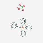 Arsonium, triphenyl(phenylmethyl)-, perchlorate molecular structure