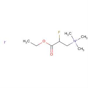 1-Propanaminium, 3-ethoxy-2-fluoro-N,N,N-trimethyl-3-oxo-, iodide molecular structure