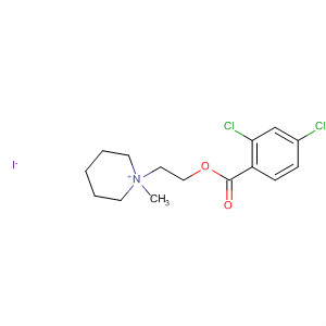 Piperidinium, 1-[2-[(2,4-dichlorobenzoyl)oxy]ethyl]-1-methyl-, iodide molecular structure