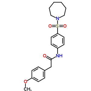 N-[4-(azepan-1-ylsulfonyl)phenyl]-2-(4-methoxyphenyl)acetamide