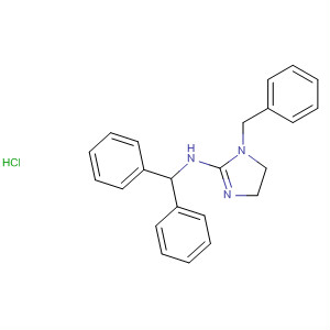 1H-Imidazol-2-amine, N-(diphenylmethyl)-4,5-dihydro-1-(phenylmethyl)-,monohydrochloride