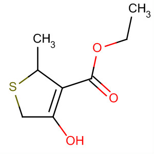 3-Thiophenecarboxylic acid, 2,5-dihydro-4-hydroxy-2-methyl-, ethylester molecular structure