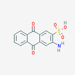 3-amino-9,10-dioxo-9,10-dihydroanthracene-2-sulfonic acid molecular structure