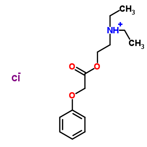 N,N-diethyl-2-[(phenoxyacetyl)oxy]ethanaminium chloride