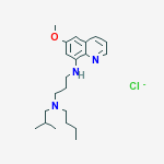 N-butyl-N'-(6-methoxyquinolin-8-yl)-N-(2-methylpropyl)propane-1,3-diamine molecular structure
