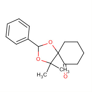 1,3-Dioxaspiro[4.5]decan-6-one, 4,4-dimethyl-2-phenyl- molecular structure