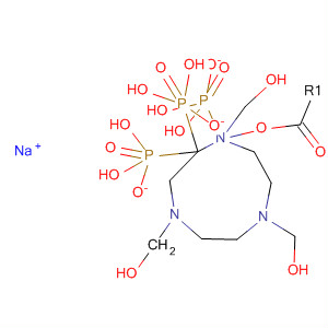 1H-1,4,7-Triazonine-1,4,7-trimethanol, hexahydro-, tris(dihydrogenphosphate) (ester), sodium salt molecular structure