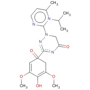 Pyrimido[5,4-e]-1,2,4-triazine-5,7(1H,6H)-dione,3-(4-hydroxy-3,5-dimethoxyphenyl)-6-methyl-1-(1-methylethyl)-