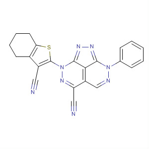 1,2,3,4,7,8-Hexaazaacenaphthylene-5-carbonitrile,3-(3-cyano-4,5,6,7-tetrahydrobenzo[b]thien-2-yl)-3,8-dihydro-8-phenyl-