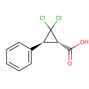Cyclopropanecarboxylic acid, 2,2-dichloro-3-phenyl-, (1S,3S)- molecular structure