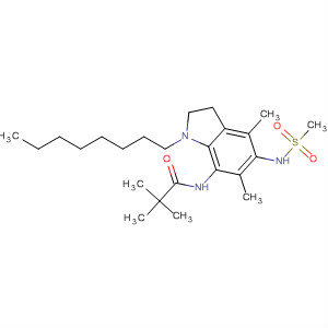 Propanamide,N-[2,3-dihydro-4,6-dimethyl-5-[(methylsulfonyl)amino]-1-octyl-1H-indol-7-yl]-2,2-dimethyl-