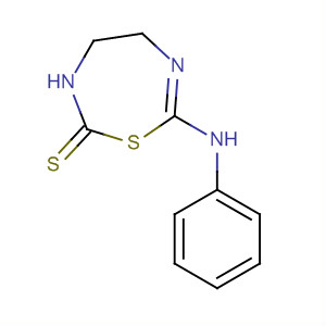 1,3,6-Thiadiazepine-2(3H)-thione, 4,5-dihydro-7-(phenylamino)- molecular structure