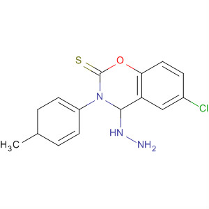 2H-1,3-Benzoxazine-2-thione,6-chloro-4-hydrazino-3,4-dihydro-3-(4-methylphenyl)-