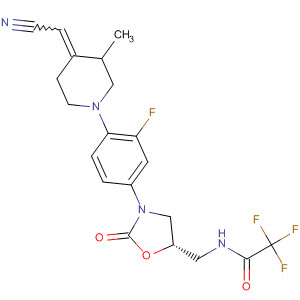 Acetamide,N-[[(5S)-3-[4-[4-(cyanomethylene)-3-methyl-1-piperidinyl]-3-fluorophenyl]-2-oxo-5-oxazolidinyl]methyl]-2,2,2-trifluoro-