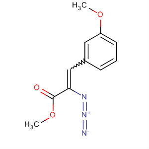2-Propenoic acid, 2-azido-3-(3-methoxyphenyl)-, methyl ester molecular structure