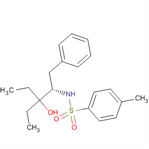 Benzenesulfonamide,N-[(1S)-2-ethyl-2-hydroxy-1-(phenylmethyl)butyl]-4-methyl- molecular structure