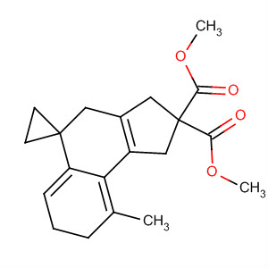 Spiro[5H-benz[e]indene-5,1'-cyclopropane]-2,2(3H)-dicarboxylic acid,1,4,7,8-tetrahydro-9-methyl-, dimethyl ester molecular structure