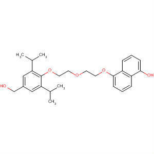 1-Naphthalenol,5-[2-[2-[4-(hydroxymethyl)-2,6-bis(1-methylethyl)phenoxy]ethoxy]ethoxy]- molecular structure