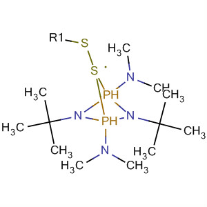 1,3,2,4-Diazadiphosphetidine-2,4-diamine,1,3-bis(1,1-dimethylethyl)-N,N,N',N'-tetramethyl-, 2,4-disulfide, trans- molecular structure