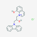 1-(3-carbazol-9-yl-2-hydroxypropyl)quinolin-1-ium-8-ol;chloride