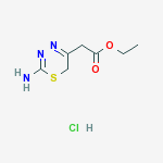 6H-1,3,4-Thiadiazine-5-acetic acid, 2-amino-, ethyl ester molecular structure