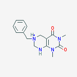 3-benzyl-6,8-dimethyl-5,7-dioxo-1,2,3,4,5,6,7,8-octahydropyrimido[4,5-d]pyrimidin-3-ium