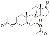 ANDROST-5-EN-17-ONE, 3,7-BIS(ACETYLOXY)-, (3BETA,7BETA)- molecular structure