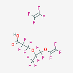 Propanoic acid, 3-[1-[difluoro [(trifluoroethenyl)oxy]methyl]-1,2,2,2-tetrafluoroethoxy]-2,2,3,3-tetrafluoro-, polymer with tetrafluoroethene molecular structure